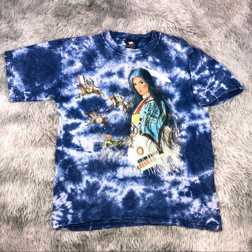 Vintage POLAR Cherokee Native American Indian Tee